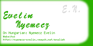 evelin nyemecz business card